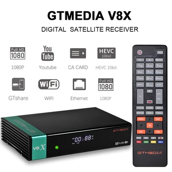 GTmedia V8X palydovinis Imtuvas Gtmedia V8 NOVA atnaujinti DVB-S/S2/S2X Pastatytas Wifi Paramos Unicable ir CA kortelės lizdas GT Žiniasklaidos V8X