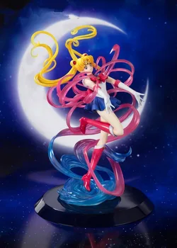Sailor moon Usagi Tsukino veiksmų skaičius, PVC žaislų kolekcija anime ir animacinių filmų modelis žaislai, kolekcines, 25cm