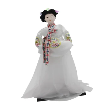 12inch Derliaus korėjos Geiša Lėlė Dėvi Hanbok Balta Suknelė Rytų Lėlės Modelis Dovana Suaugusiems Kolekcionieriams Lėlės Vaikams