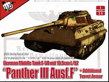 Modelis Rinkti UA35015 1/35 vokietijos Pantera III Ausf.F bakas modelio rinkinys