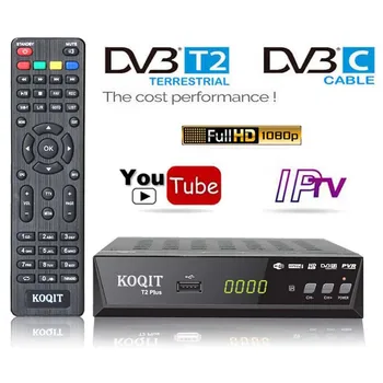 HD Nemokama Dvb T2 TV Imtuvas DVB T2, DVB-C, Dvb-t2 Imtuvas Skaitmeninis TV Box H. 264 Imtuvas Wifi USB IPTV M3u 