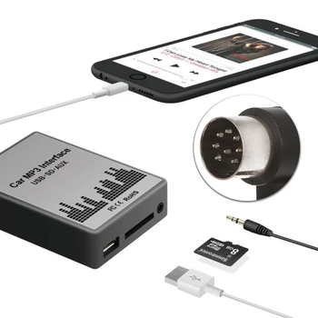 OOTDTY USB SD AUX Automobilinį MP3 Muzikos Grotuvas Adapteris skirtas Volvo HU-series C70 S40/60/80 V70 XC70 Sąsaja Paprastas Montavimas