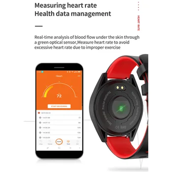 Smart Žiūrėti G50 Vyrų Kraujo Spaudimas Fitness Tracker Vandeniui Apyrankės Moterims Smart Laikrodis Spalvų Ekrano 