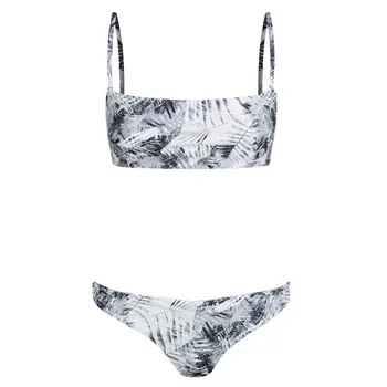 MUQGEW 2020 m. Moteris Bandeau Tvarstis Bikini Komplektas, Push-Up Kamšalu Maudymosi Kostiumą, Brazilijos maudymosi Kostiumėliai Paplūdimio maudymosi kostiumėlį 0128