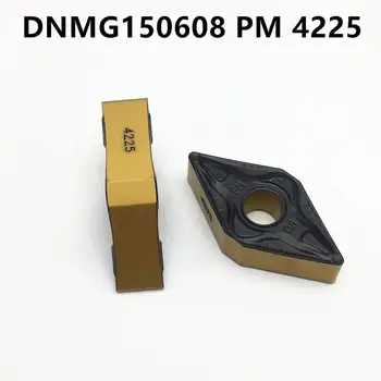10VNT tekinimo įrankis DNMG150608 PM4225 DNMG 150608 išorės tekinimo įrankis karbido įdėklai aukštos kokybės DNMG150608 PM 4225 įdėklai