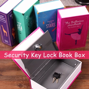 18x11.5x5.5cm Derinys Užraktas Paslėptas-seifas seifas Strongbox Plieno Modeliavimas Knygos Home Office Pinigų Telefono Saugojimo Dėžutė