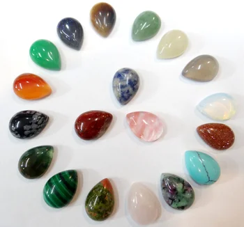 Aukščiausios kokybės Natūralių akmenų Kvarco kristalo aventurine Vandens lašas Cabochon karoliukų, skirta 