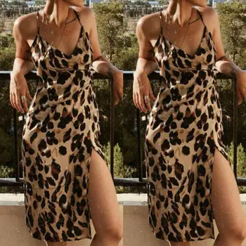 Naujas Elegantiškas Moterų Mados Vasarą Long Maxi Suknelė Atsitiktinis Rankovių Vakare Šalis Suknelė Sexy V Kaklo Sundress