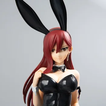 Išlaisvinti Fairy Tail Erza Scarlet Bunny Girl Anime Pav Seksuali Mergina, PVC Veiksmų Skaičius, Žaislų Kolekcijos Lėlės Modelio Dovana