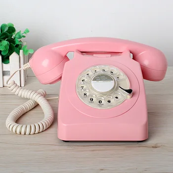 Klasikinis Senovinis Retro Telefono Derliaus Senas Fashon Darbalaukio Telefono Analoginis Old School Telefonas su Laido Home Office Viešbutyje