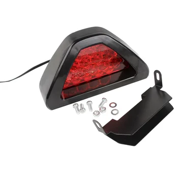 Universalus 12 LED Stabdžių Žibintai Galiniai Stop Rūko Trikampio Stabdžių Žibintas Saugos Lempa, Automobilis LED Strobe Šviesos