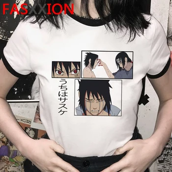 Naruto Marškinėliai Akatsuki Harajuku Juokingas Animacinių filmų Moterų Japonų Anime T-shirt Sasuke Ullzang Grafinis Marškinėlius 90s Viršuje Tees Moteris