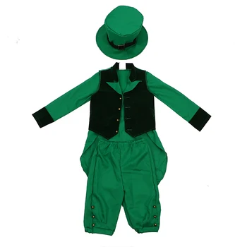Vaikams Pasisekė Žavesio Leprechaun Airijos Vaikas Berniuko St Patrick ' s Day Fancy Dress Kostiumai, Apranga