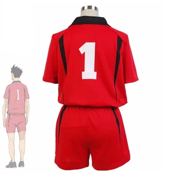 Haikyuu Nekoma vidurinės mokyklos Uniformą Tetsurou Kuroo Kozume Kenma Jersey Cosplay Kostiumų Nustatyti Tinklinio Komandos Sportinės aprangos