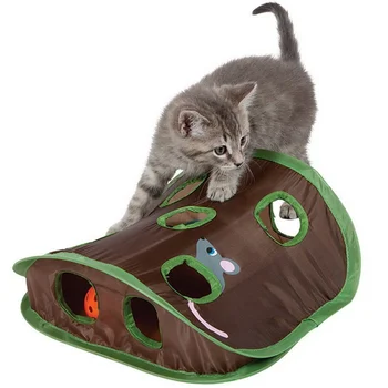 Naujas Naminių Kačių Žaislai Interaktyvus Slėpti Prašyti Žaidimo Tunelio Pelės Medžioklė Žvalgybos Užverstos Katė Atsargų 9 Skyles
