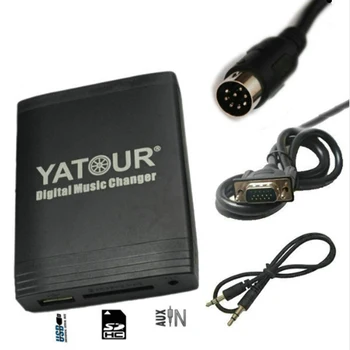 Yatour USB SD AUX adapteris tinka Volvo HU-XXX Skaitmeninis CD keitiklis MP3 sąsajos emuliatorius gamyklos automobilio radijo/stereo Din