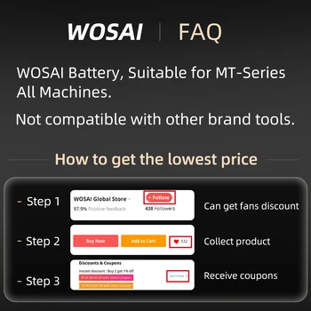 WOSAI MT-Serija Bevieliuose Elektros Oro Pūtimo Vėjo Slėgis 5.4 kpa lapų Pūstuvas Sodo Įrankiai Makita 18V ličio Baterija
