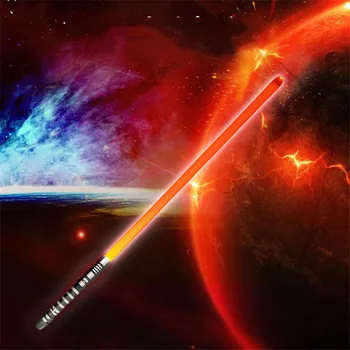 16 naujų RGB Spalvų Lightsaber USB Įkrovimo Jedi Sith Lukas Jėga, Šviesos Saber Garso Metalo Rankena Kardas Šviečiantys Žaislai
