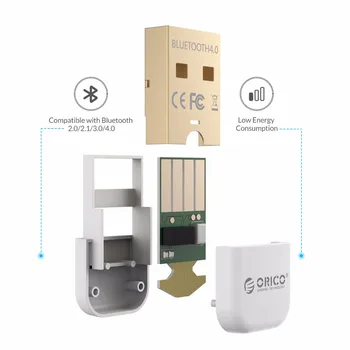 ORICO Bluetooth4.0 Adapteris USB Dongle Belaidis Siųstuvas-Imtuvas KOMPIUTERYJE, 