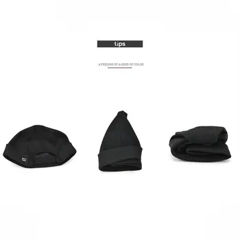 JAMONT 2020 Naujas Kinų Stiliaus Turas Skrybėlę Unisex Snapback Pora Kepurės Flanging vientisos spalvos Mados vyriškos kepurės miki skrybėlę