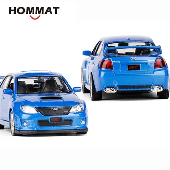 HOMMAT Modeliavimo 1:36 Subaru WRX STI Automobilį Transporto priemonės Lydinio Diecast Žaislas Automobilio Modelio Surinkimo Dovana Automobilius, Žaislai Vaikams, Vaikai
