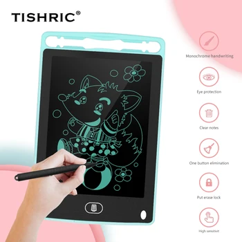 Tishric Grafika Tablet Stebėti 6.5 colių Elektroninės Lentos Braižymo Tablet/Lenta Su Plunksna Rašyti Planšetinį kompiuterį Vaikams