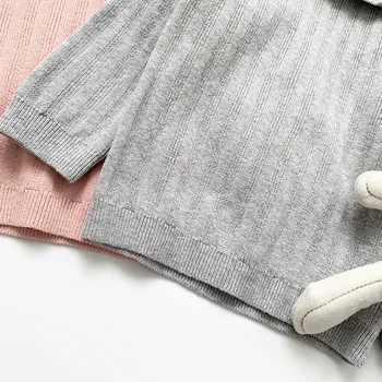 Naujų 2020 m. Rudens Žiemos Kūdikių Vaikams ilgomis Rankovėmis Megzti Ruffles Megztinis Baby Vaikų Mergaičių Megztiniai Megztinis Vaikų Saldus Drabužiai