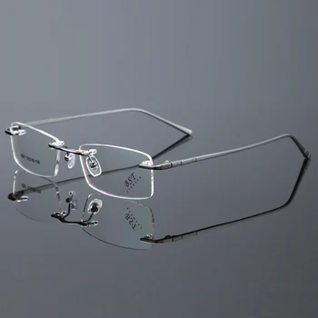 JIFANPAUL Optinis skaidraus lęšio akiniai, rėmeliai vyrų frameless akinius kompiuterio akių apsauga mėlyna šviesa akinius nemokamas pristatymas