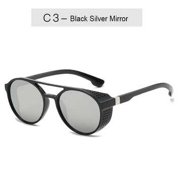 Karšto Pardavimo Retro asmenybė punk akinius OVALO formos akiniai nuo saulės aviacijos saulės akiniai Steampunk akiniai nuo saulės Gafas de sol para hombres