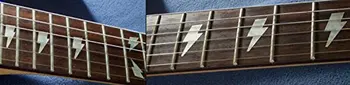 Fretboard Žymekliai Apdaila Lipdukas Lipdukai, Guitar & Bass - Lightning Bolt