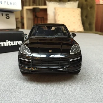 Welly 1:24 Porsche Cayenne juoda automobilių lieti automobilio modelis, modeliavimas, automobilių apdailos surinkimo dovana žaislas liejimo modelis berniukas žaislas