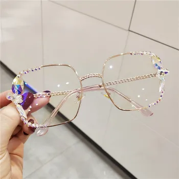 Akiniai nuo saulės moterims prabanga aikštė akiniai skaidraus lęšio Blu-ray akių apsauga derliaus atspalvių moterims saulės akiniai ponios oculos