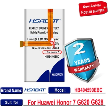 HSABAT HB494590EBC 5000mAh Baterijos Huawei Honor 7 G620 G628 PLK-AL10 PLK-UL00 PLK-TL01H