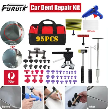 95pcs Automobilių Kėbulo paintless dent repair tool Dent Repair Kit Car Dent Kamščiatraukis su Klijais Kamščiatraukis Tab Šalinimo Rinkinys, skirtas Transporto priemonių