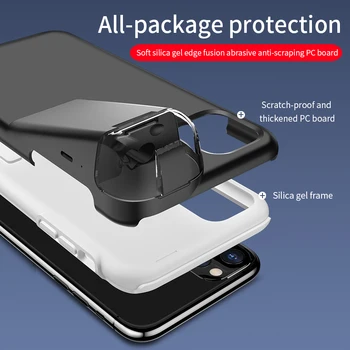 Tongdaytech Prabanga Atveju iPhone XS Se2 11 Pro Max XR X 8 7 6 6S Plius Funda Padengti AirPods 2 1, 300Mah Baterija Dėžutę