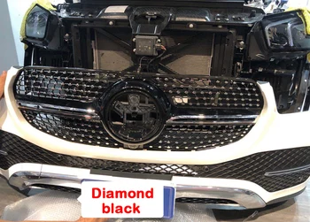 Visų naujų Automobilių stilius Vidurį grotelių ABS plastiko priekiniai Diamond GT stiliaus tinklelis Mercedes-Benz GLE -klasės W167 2019+