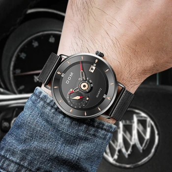 NAMAS, Mens Watches Prabangos Prekės ženklo Vyrai Plieno Sportiniai Laikrodžiai vyriški Kvarcas Black Laikrodis atsparus Vandeniui Karinės Žiūrėti Laikrodis M-1299BK-1M