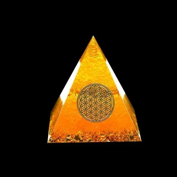 AURA REIKI Orgonite Piramidės Natūralus citrinas rašė Energijos Generatorius Piramidės Tranzito Rinkti Likimo Padėti Verslo Dovanų Dekoravimas