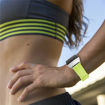 Dirželis Juosta, Silikono už Fitbit Joninių Sporto apyrankę smart žiūrėti Pakeitimo apyrankė Kvėpuojantis smartwatch watchband 2 Spalvos