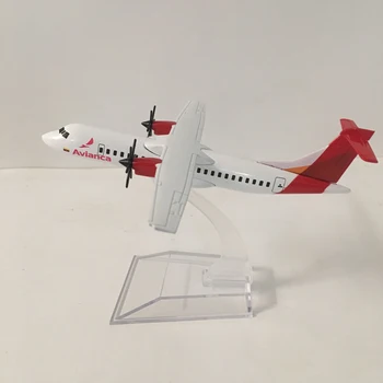 JASON TUTU Plokštumos Modelio Lėktuvo Modelis 16cm Columbia Airlines, Avianca ATR-600 Orlaivio Modelis Diecast Metal Lėktuvų 1:400 Plokštumos