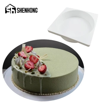 SHENHONG 7 colių Turas Mousse Cake Formų Silikono Formos Šalis prancūzų Desertų Dekoravimo Pelėsių, Konditerijos Kepimo Įrankius, Virtuvės Bakeware