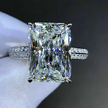 2021 naujas prabangus princesė kietas 925 sterlingas sidabro vestuvinis žiedas moterims 