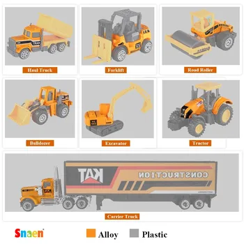 Diecast modelis Inžinerijos traktoriaus žaislas automobilis 3 Police& Fire truck Lenktynių Švietimo Žaislai, sunkvežimių, berniukams, vaikams nuo 2 iki 4 metų