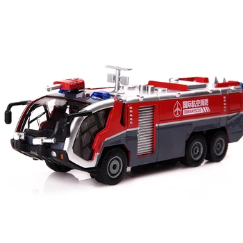 1:50 gaisro variklio oro uosto gaisro sunkvežimio modelis lydinio automobilių žaislo modelis, traukti atgal, Garsas, šviesa, žaislas vaikams dovanos nemokamas pristatymas