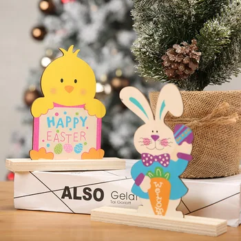 Linksmų Velykų Dekoro Medžio Velykų Triušis Kiaušiniai Ornamentu Easter Bunny Amatų Velykų Dekoracijas Namams, Vaikams, Dovanų Velykų Partija Pasisako