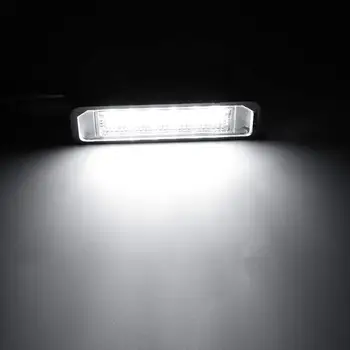 LED Skaičius Licenciją Plokštelės Šviesos Žibintai VW GOLF MK4 5 6 Polo 9N Passat EOS 12V 5W Licencijos numerio apšvietimo Lemputės Apšvietimas Klaidų