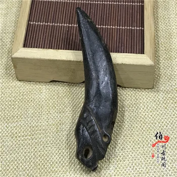 Hongshan kultūros antikvariniai jade surinkimo meteoritas magnetas pakabukas