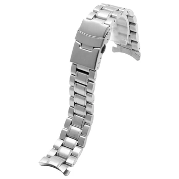 Naujas Nerūdijančio plieno watchband 18mm 20mm 22mm 24mm aukštos kokybės dirželis žiūrėti Bendrojo stiliaus vyrų, moterų, laikrodžių apyrankės
