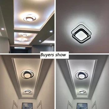Šiuolaikinių LED lubų šviesos, virtuvės, koridoriaus naktį, koridorius, balkonas, įėjimas Apvalūs / kvadratiniai modernios LED lubų šviestuvas namų