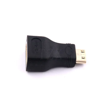 10vnt/daug auksą, sidabrą, HDMI moterį, Mini HDMI Adapteris keitiklis jungtis HDMI V1.4 1080P 3D hdmi adapteris